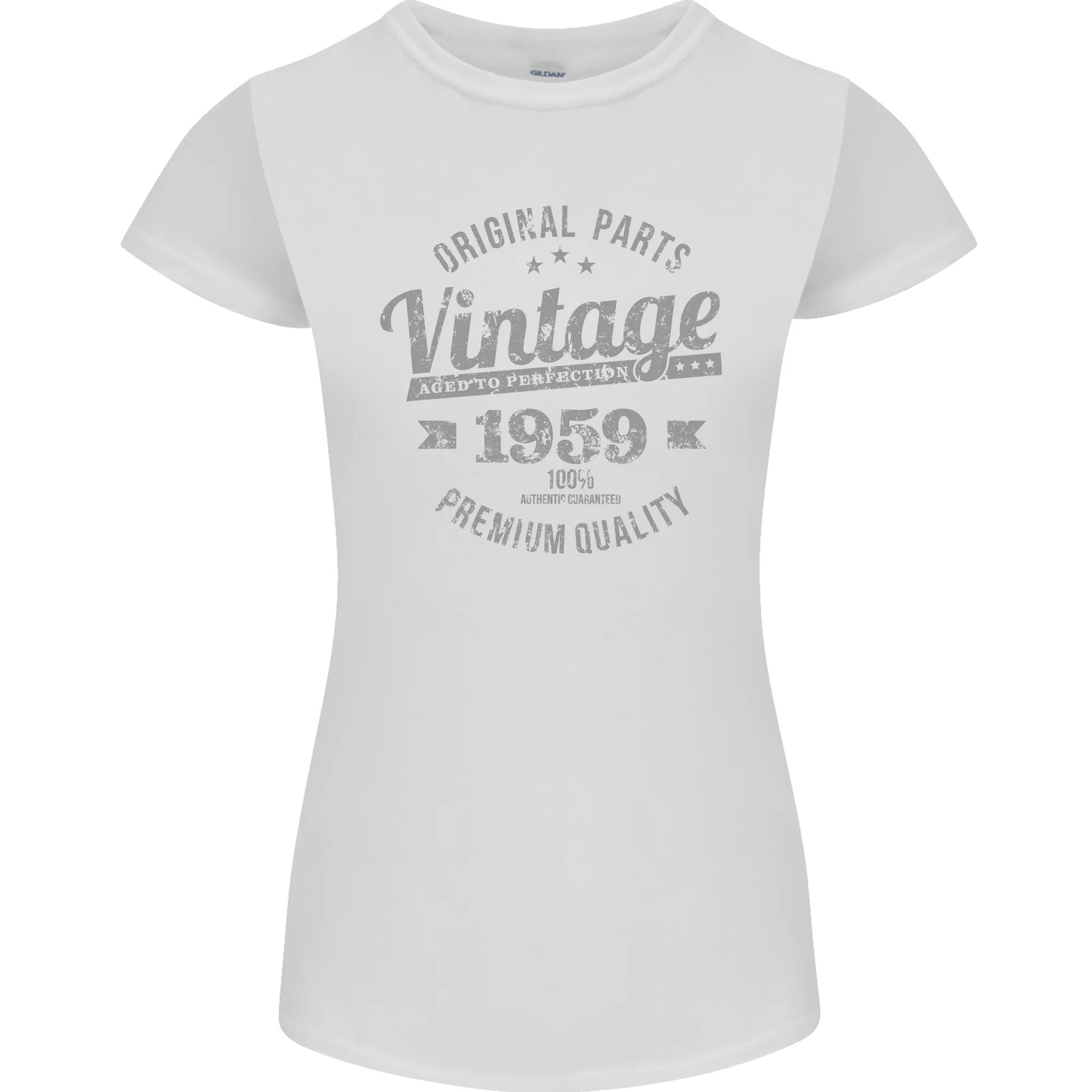 Vintage Year 65th Birthday 1959 Womens Petite Cut T-Shirt