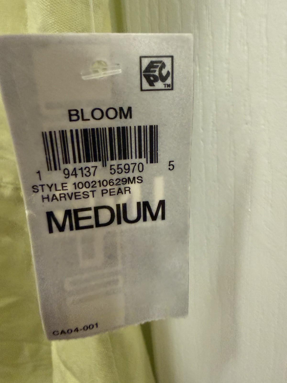 I.N.C. Harvest Pear Bloom Sz 8 International Concepts Linen/viscos NWT Zip Back