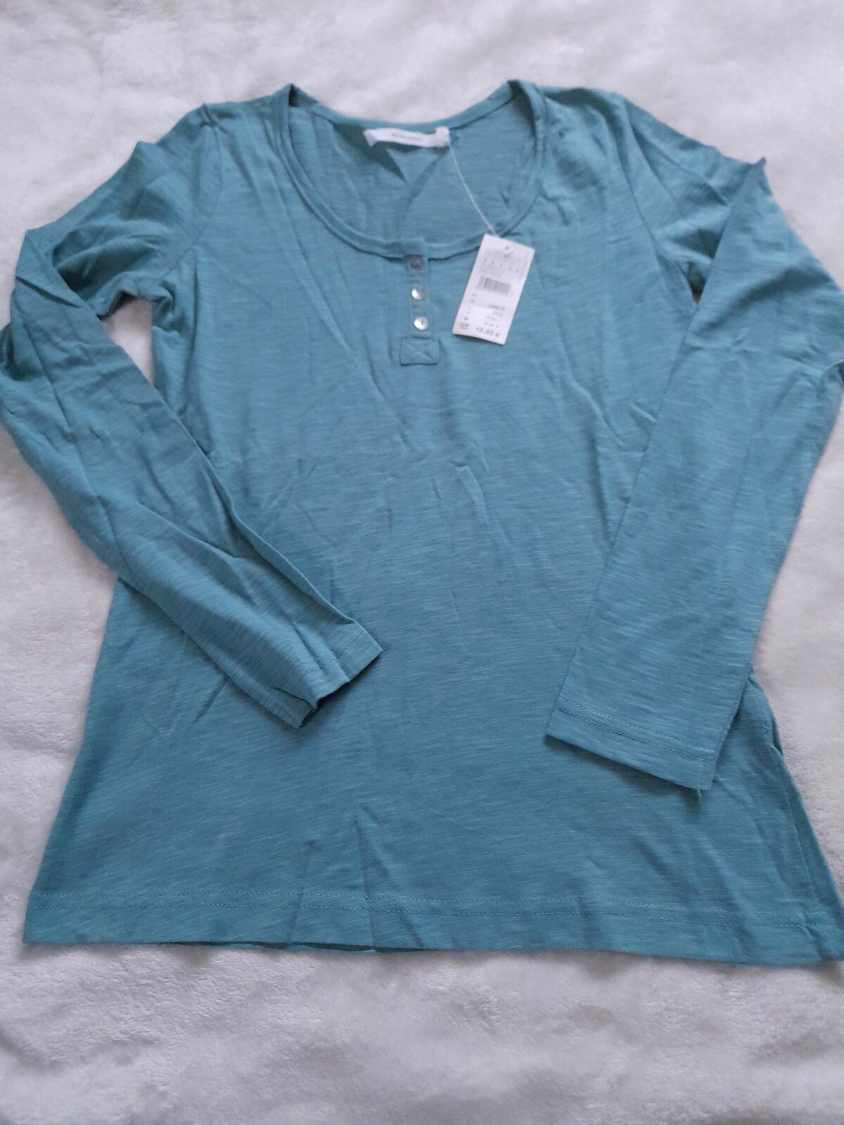 Womens Secret Womens Long Sleeve Green Buttons Size M R2972