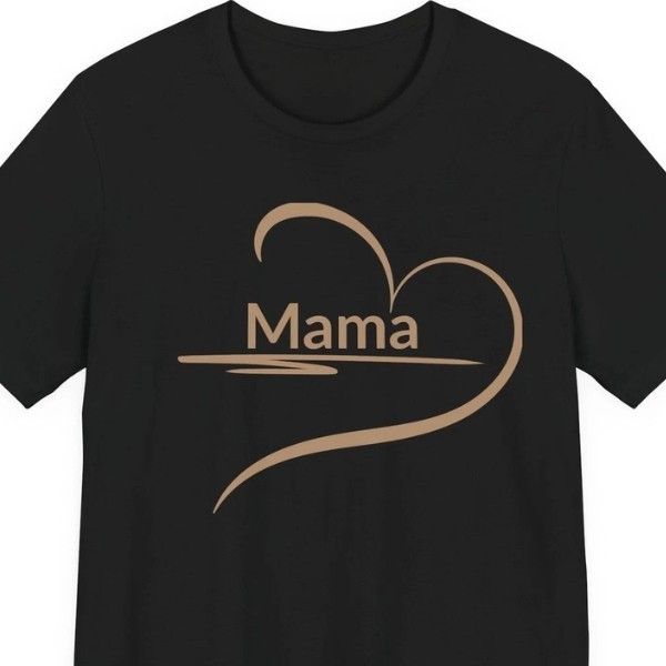 Mama Shirt Mothers Day Gift Cute Heart Mama Mom Life T-Shirt