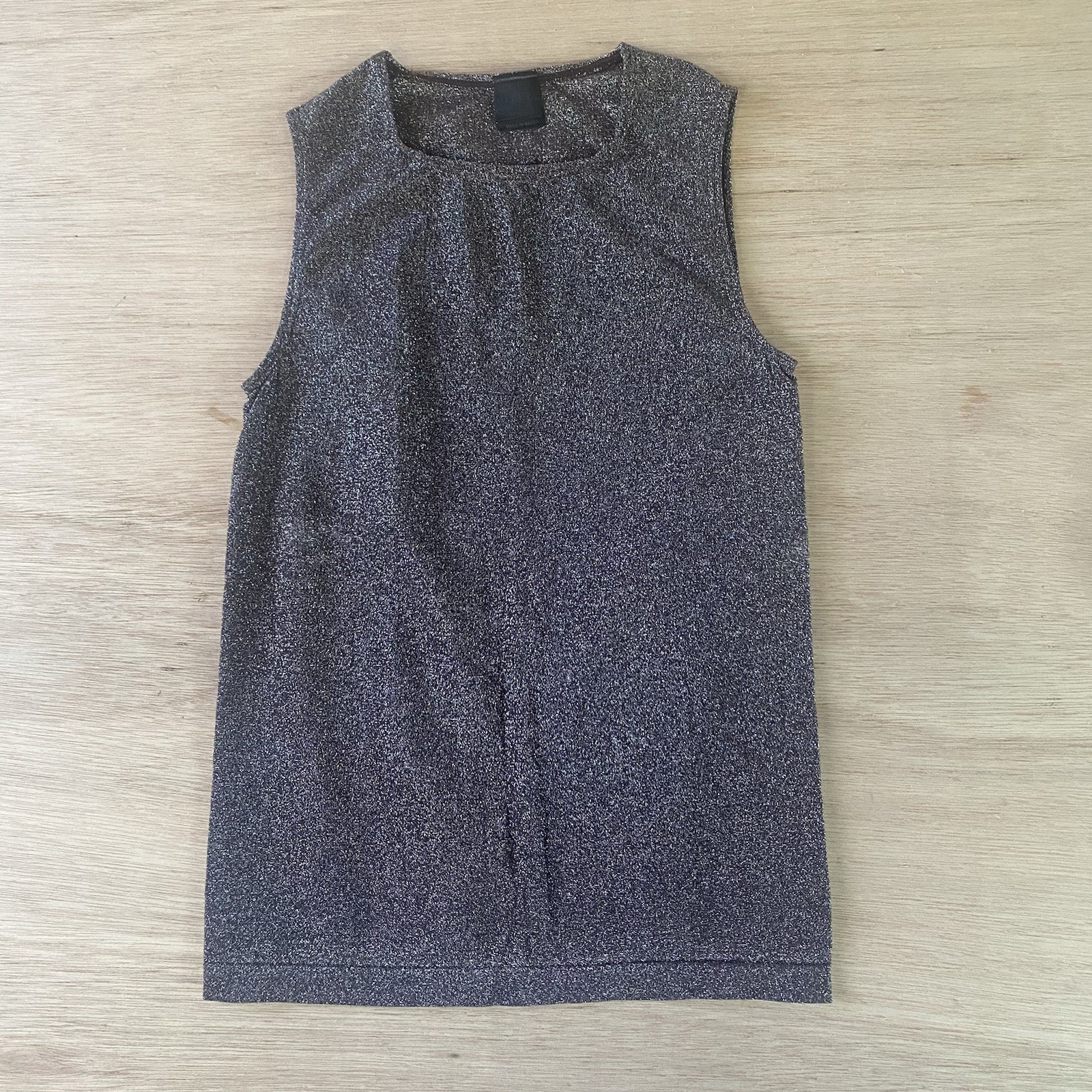 The Limited Vintage Y2K Burgundy Brown Metallic Sleeveless Shell Top Size Medium