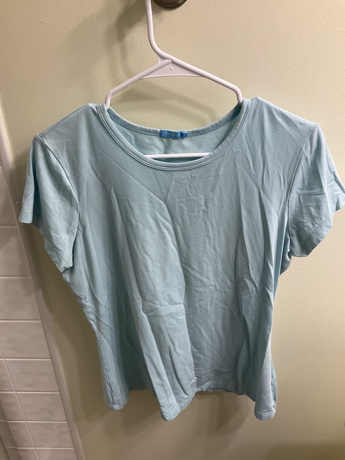 J. Mclaughlin Women’s Stretch short sleeve T-Shirt Size Medium Light Green Yoga