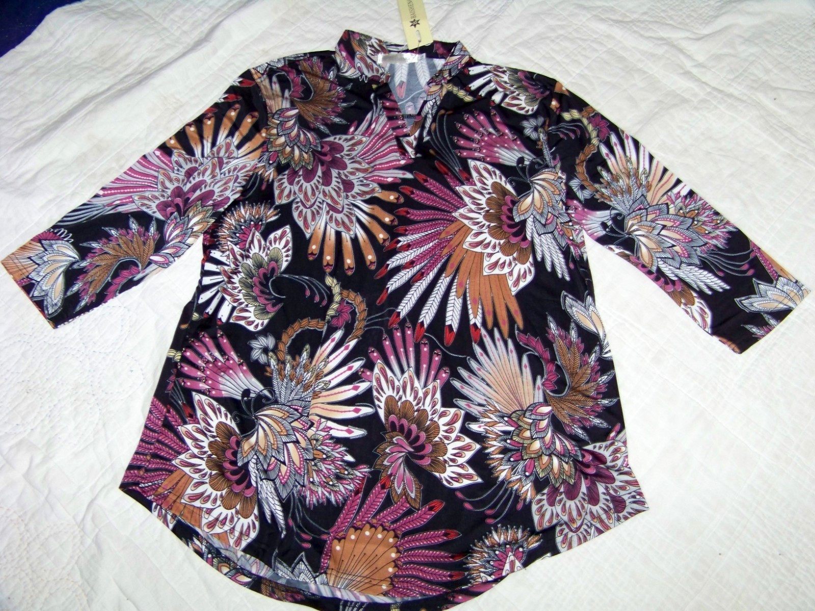 Women’s BAISHENGGT Pullover V-Neck Top – L – New with Tag