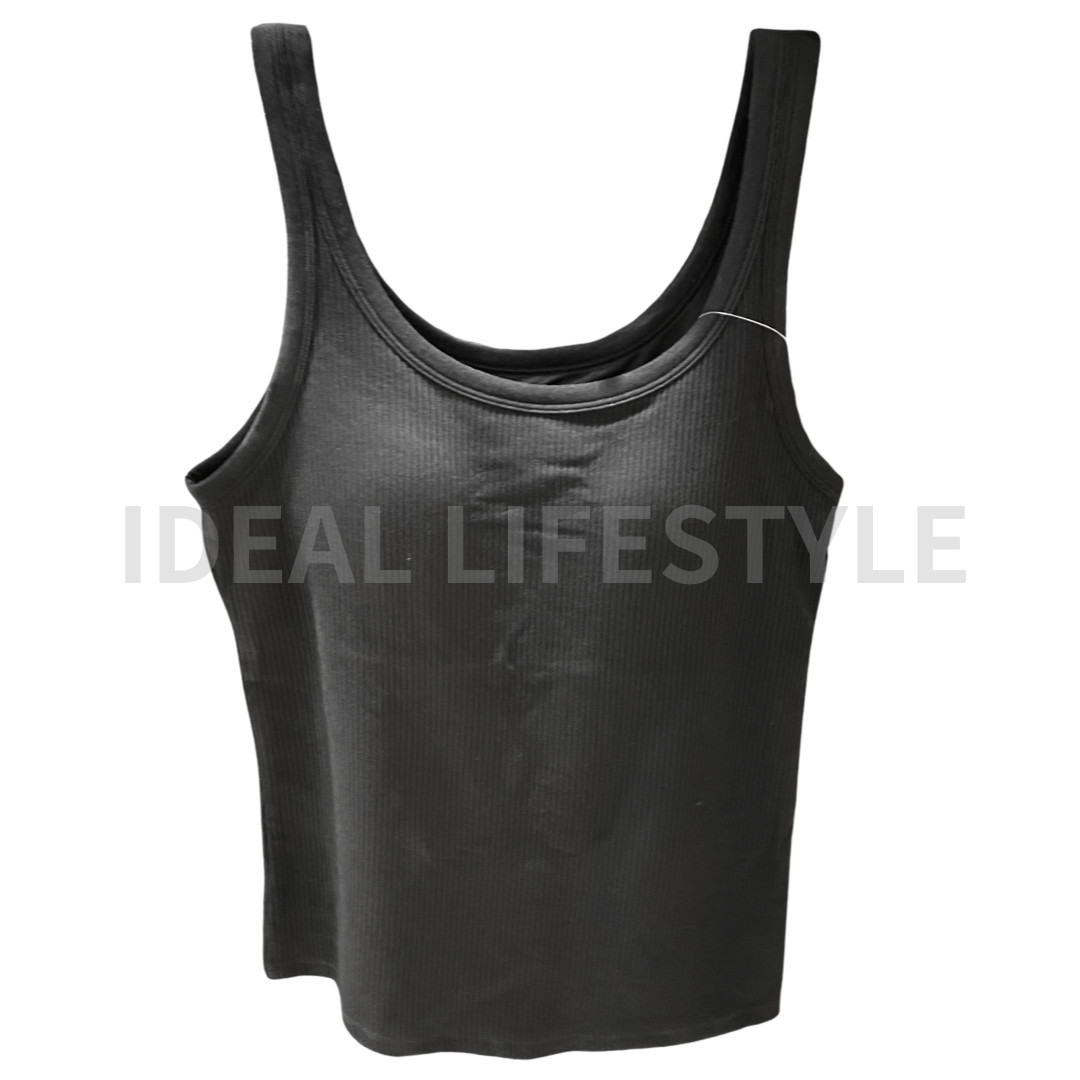 UNIQLO AIRism Cotton Bra Sleeveless Top S-4XL with Cups Tank Women 473993 NWT