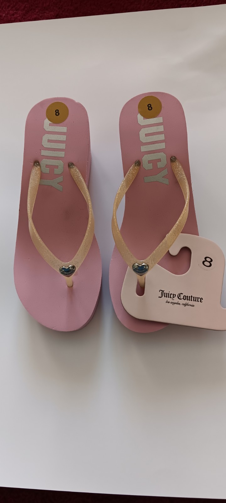 Juicy Couture Ladies Sandals, Size 8, Pink, New By LA, Calif