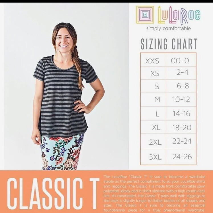 NEW Lularoe Classic T Shirt Top Tan Parrot Floral Tropic 🦜 3XL 26/28 24/26 3X