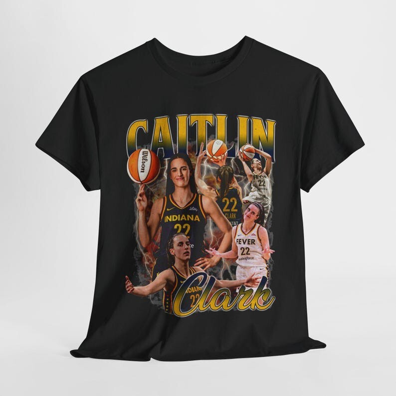 Caitlin Clark Women’S Basketball Vintage Style Retro Unisex Heavy Cotton Tee