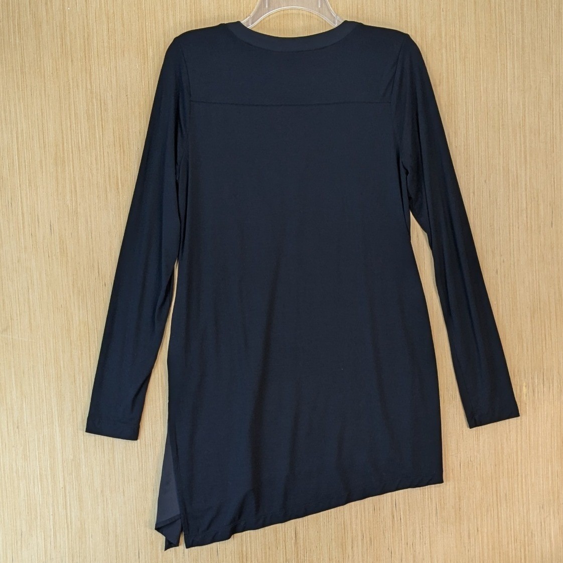 White House Black Market Asymmetric Elevated Basic Office Chic Tunic Top Medium