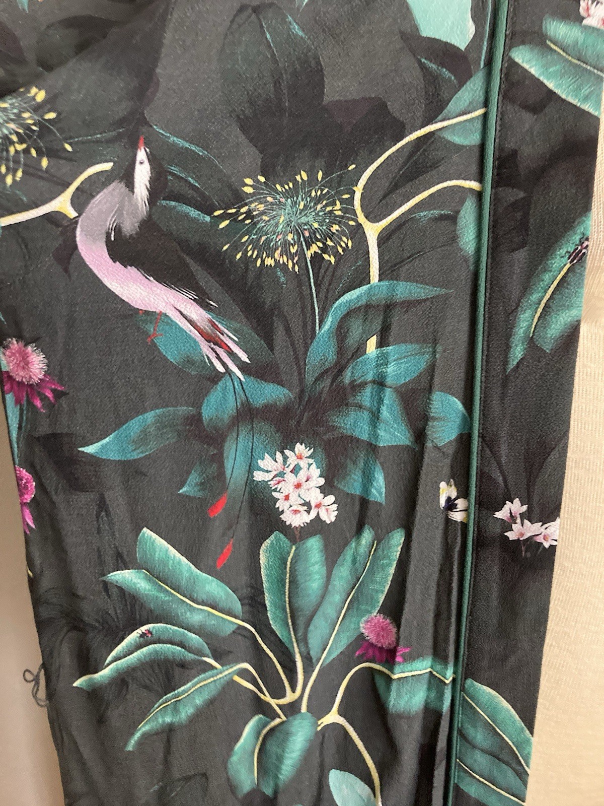 H&M x Anna Glover Tropical Cardigan Duster Kimono Small Robe NWT