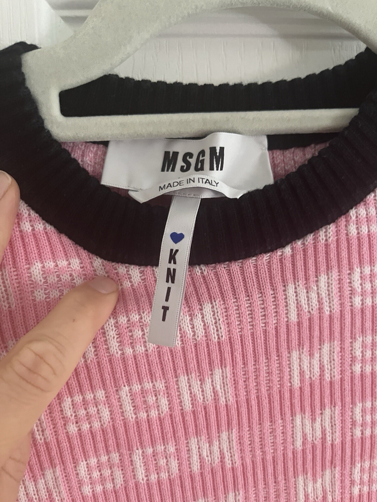 designer msgm milano women knit top