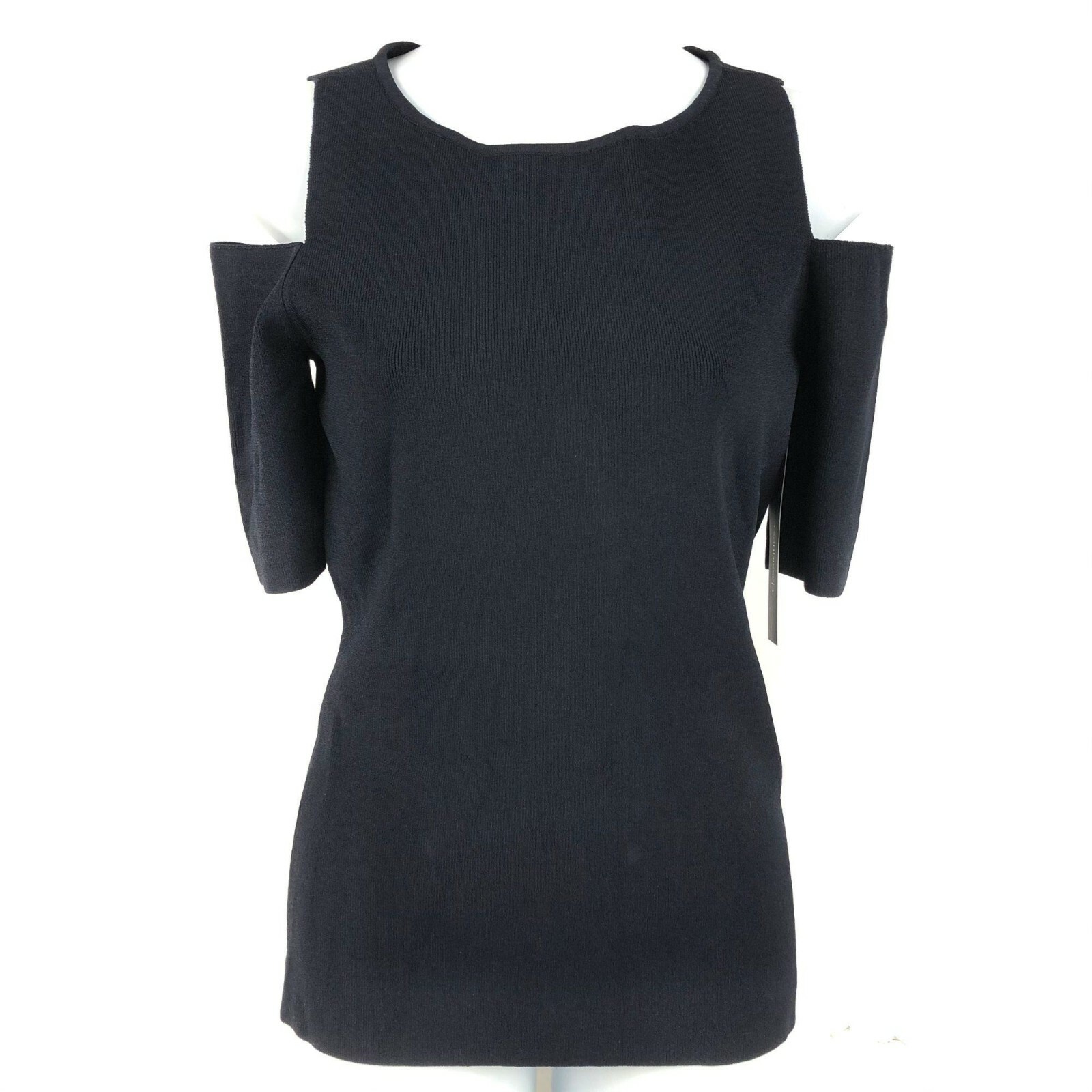 $179 New Nordstrom Classiques Entier Cold Shoulder Top In Navy Size XS