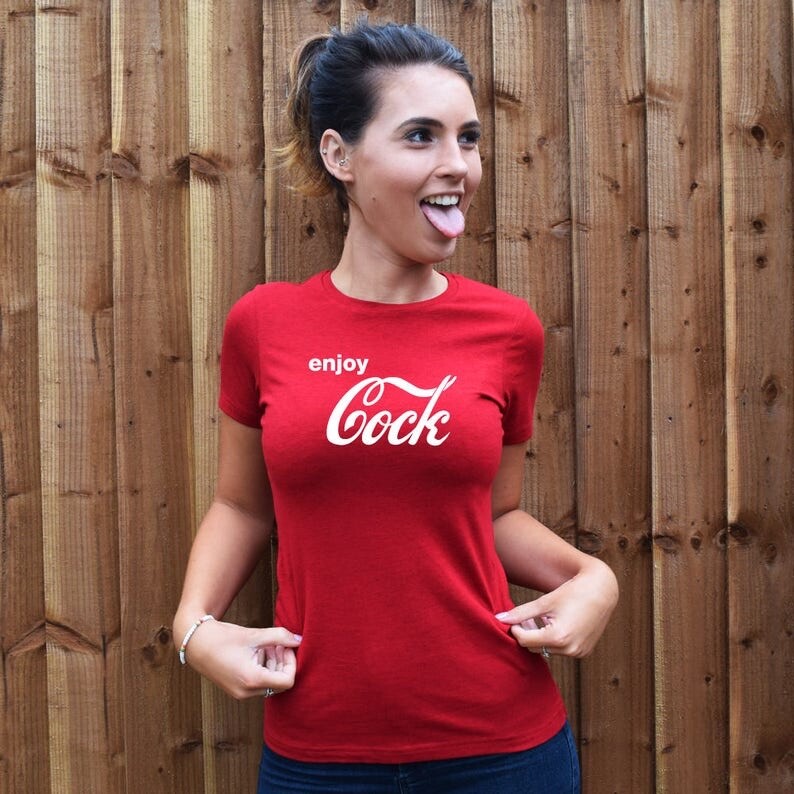 Enjoy C*ck T-Shirt. Unisex LGBTQT Stag Hen Rude Funny Humour Hipster Offensive