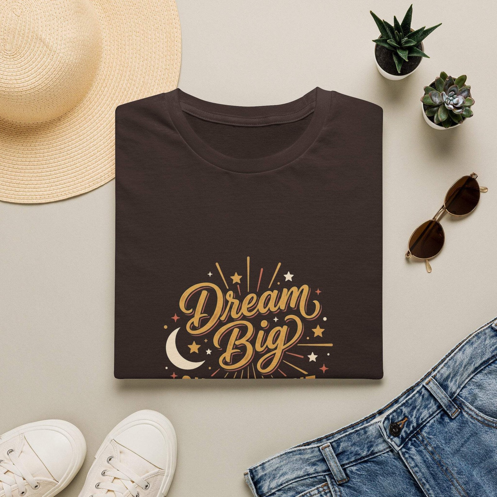 Dream Big Shine Bright T-Shirt — Inspirational Graphic Tee