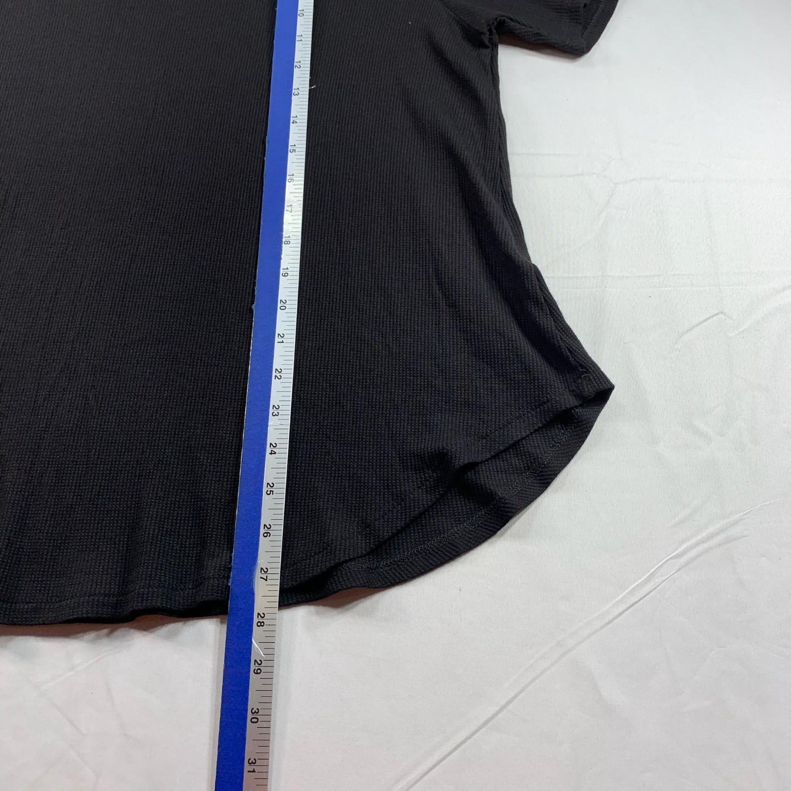 Coin 1804 Blouse Womens Size Plus Size 2X Black Short Sleeve Stretch New