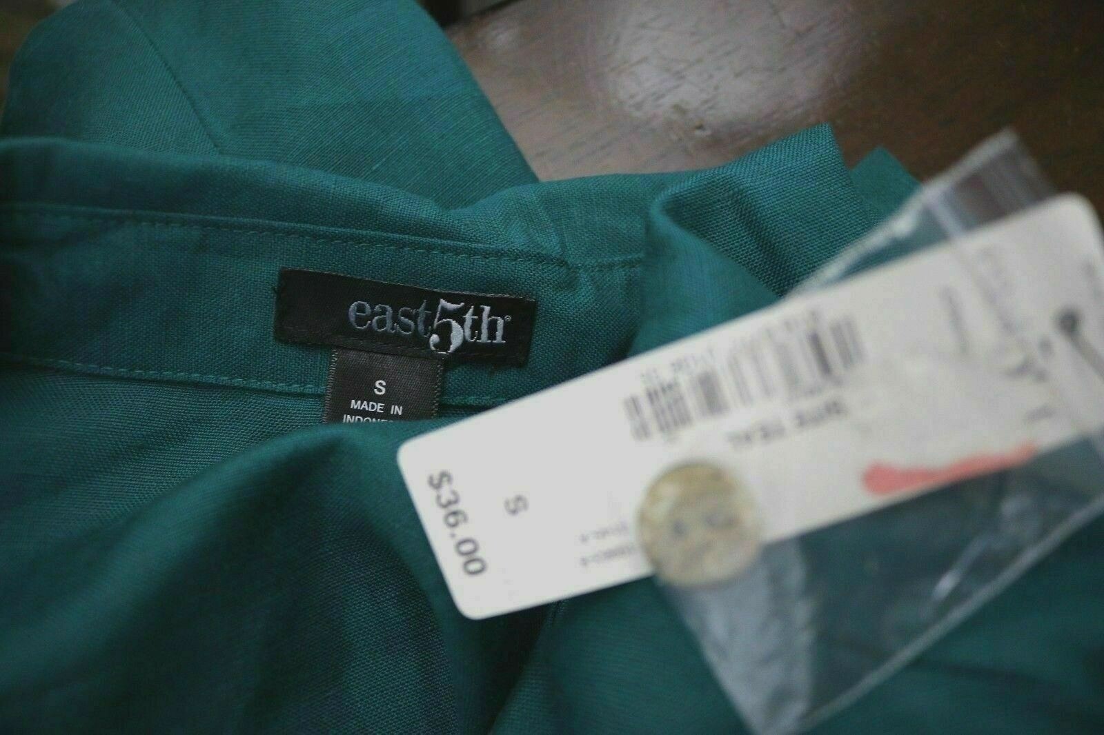 NEW East 5th 55% Linen 45% Rayon Women’s 3/4 Sleeve Shirt Top Size S