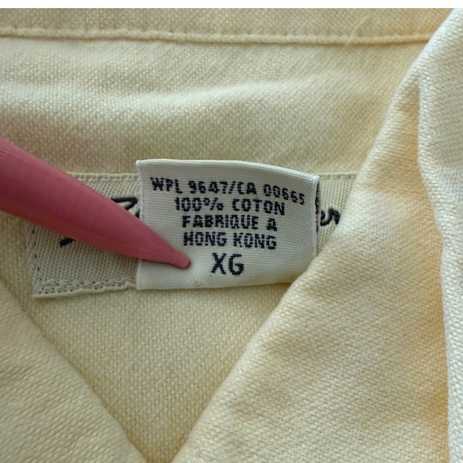 Eddie Bauer Womens XL Yellow Cotton Button Down Shirt Long Sleeve Oxford Classic