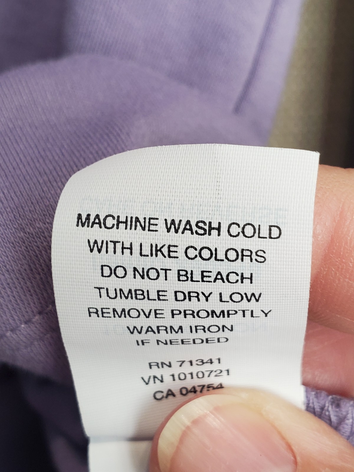 LL Bean Women’s Cotton Purple Shawl Collar Long Sleeve Shirt Size Large