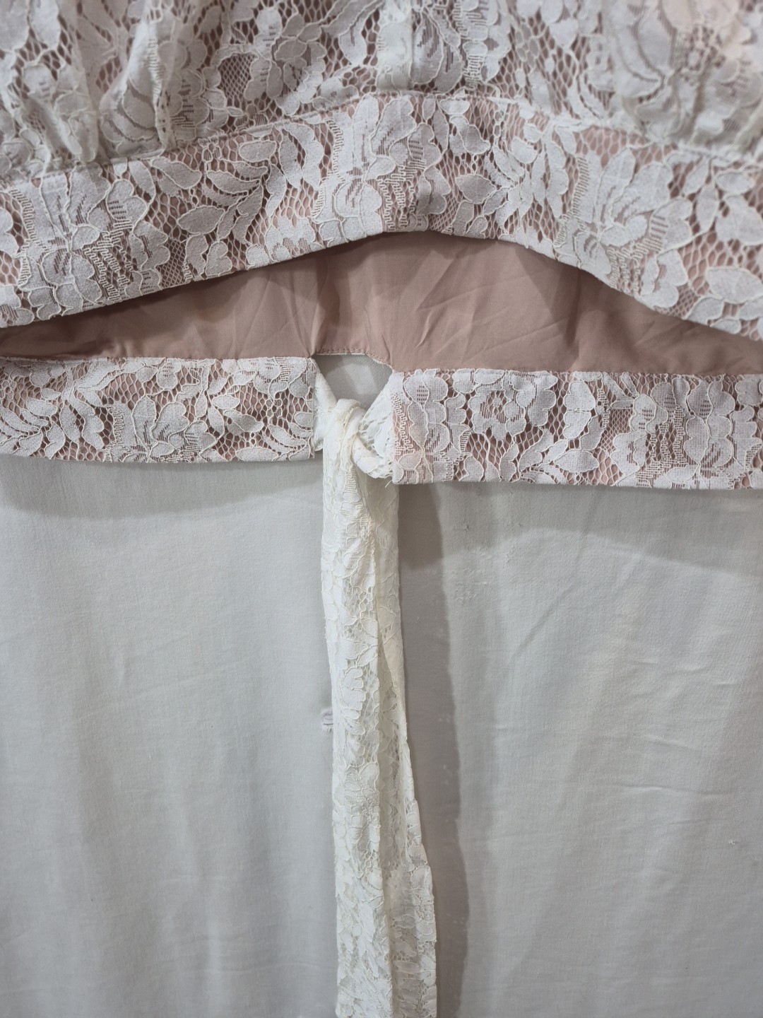 Arula Womens 2X Ivory Romantic Lace Boho Cottagecore Top NWT