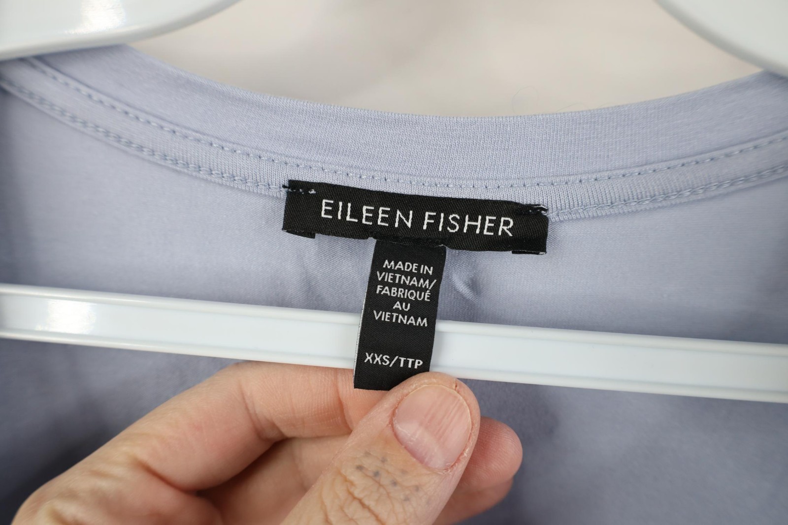 Eileen Fisher Womens XXS Blank Sleeveless Oversized Baggy T-Shirt Periwinkle