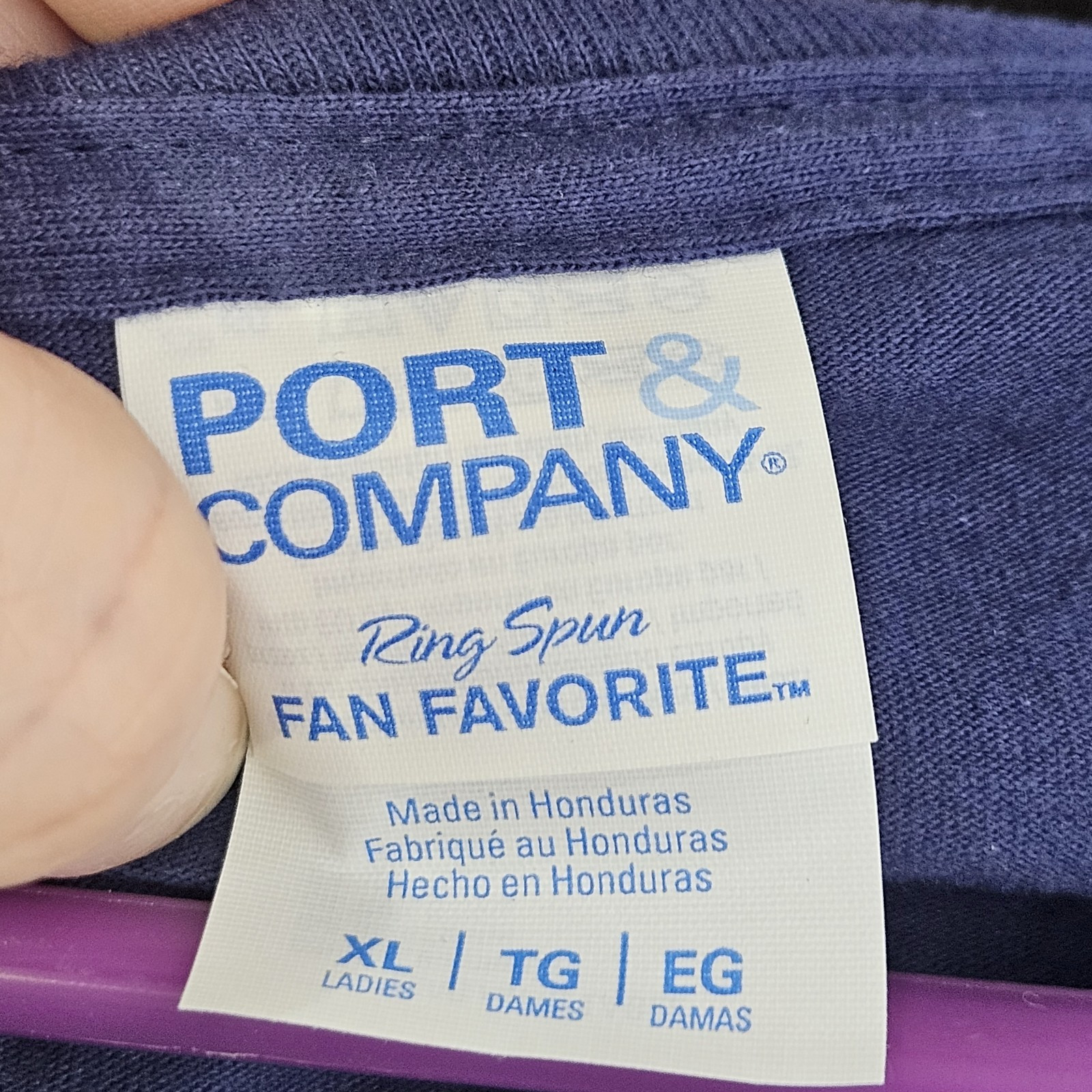 Port & Co Blue Womens Xlg Tshirt “People Skills Are Fine, Tolerance To Idiots”