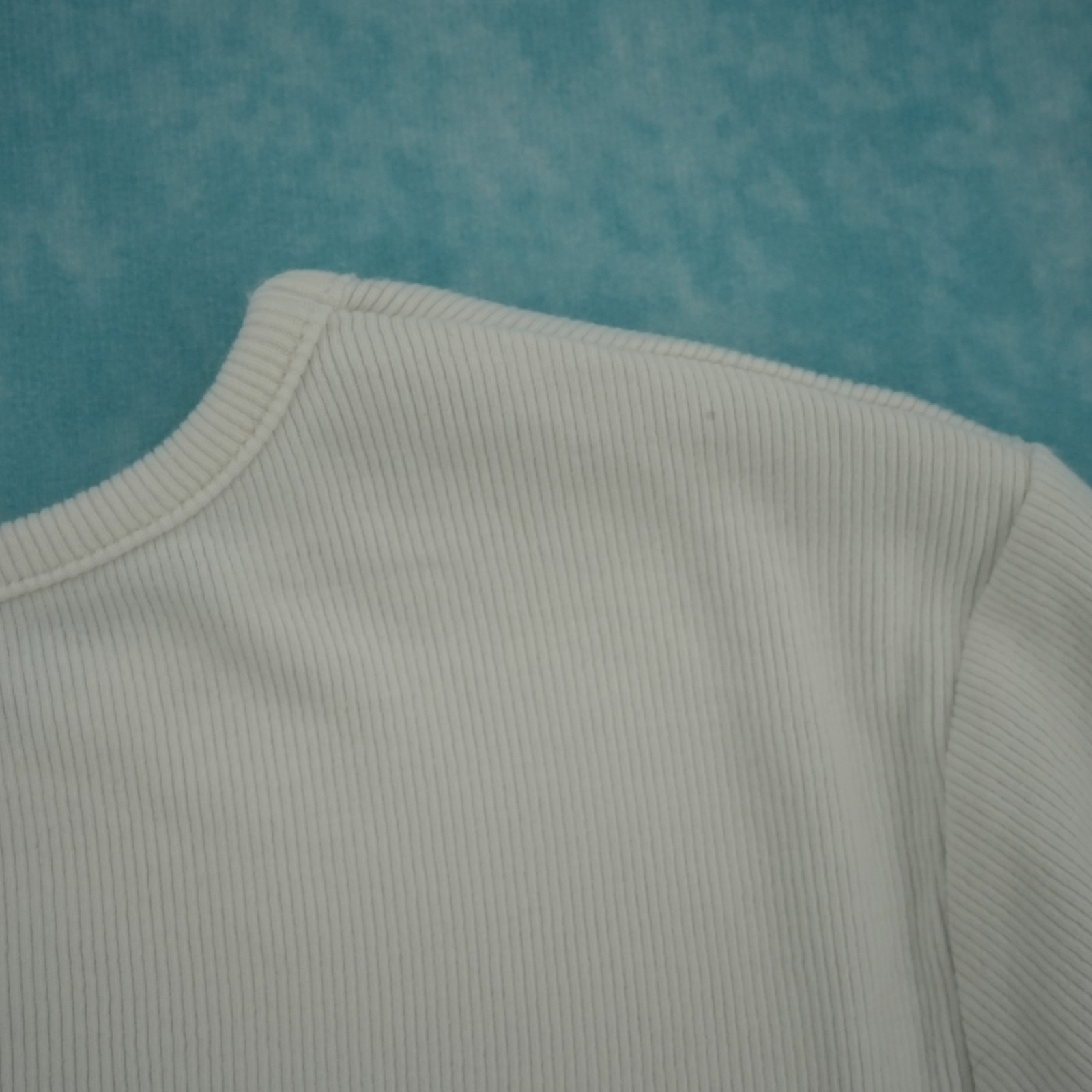 VTG Santorini Greece Graphic T-Shirt Women’s White Short Sleeve Tee Size M