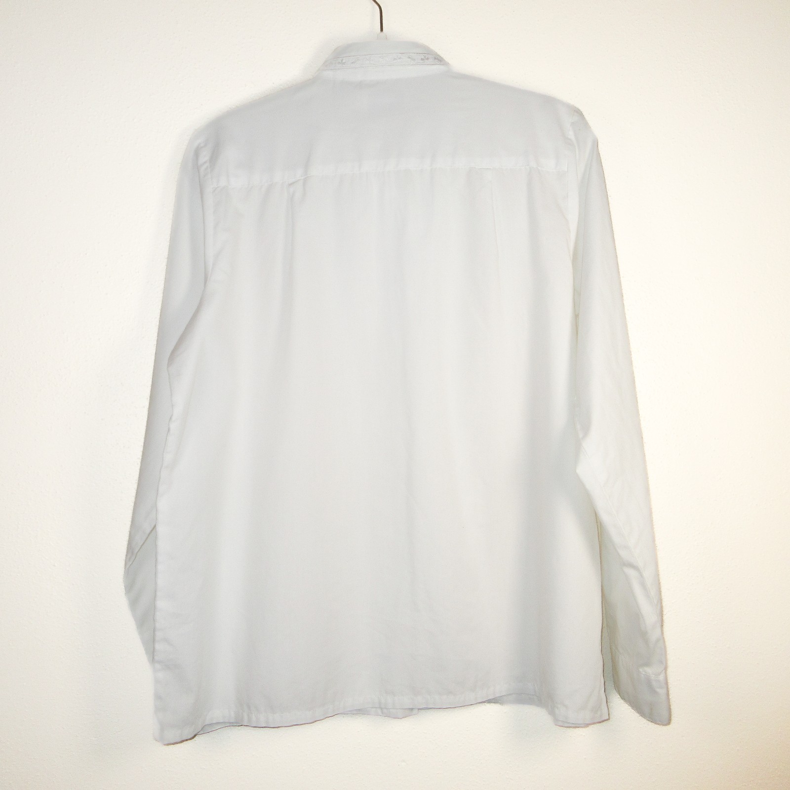 Witt Vintage Blouse White Embroidered Victorian Collar Cottagecore Preppy XL 16