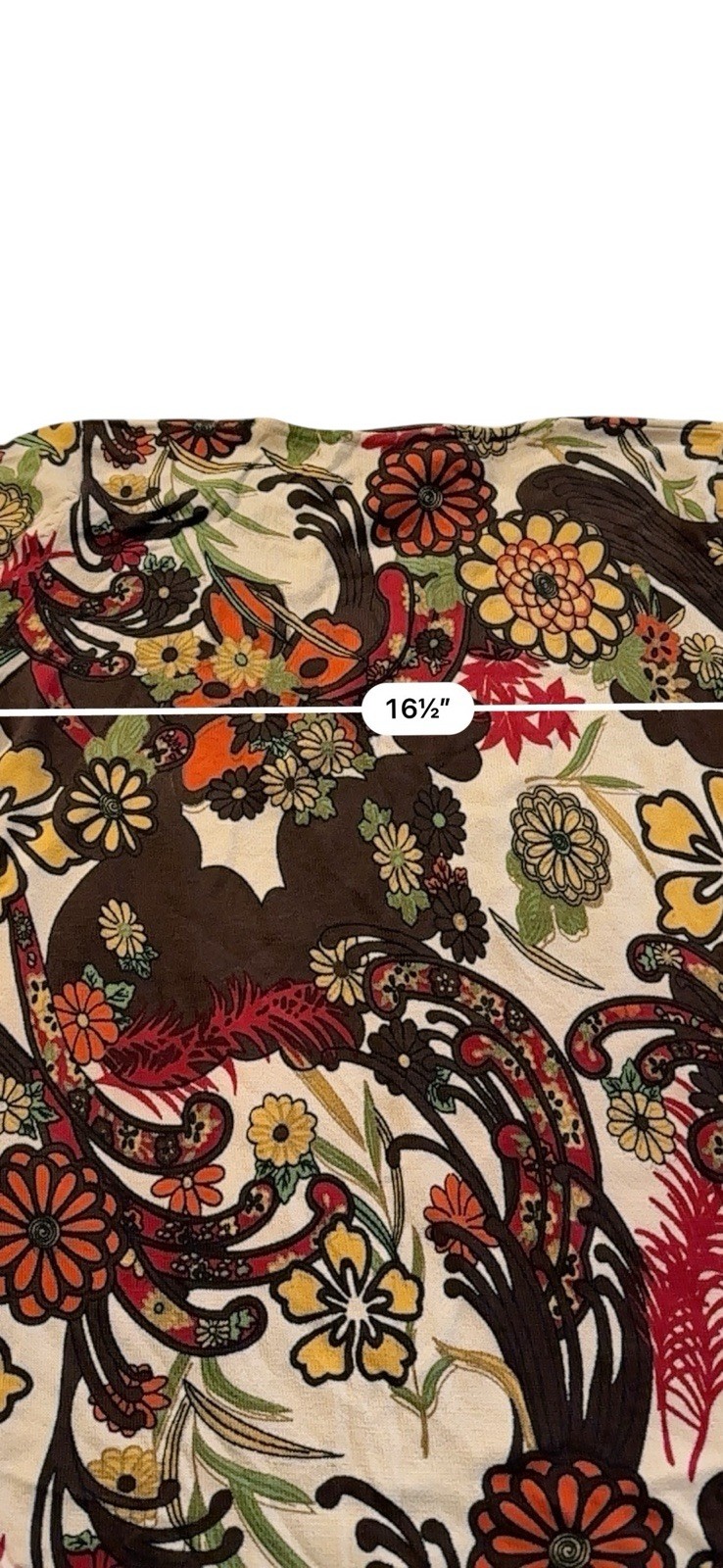 JOSEPH A Blouse Shirt Womens Size Small Flower Floral Pattern 3/4 Sleeve EUC