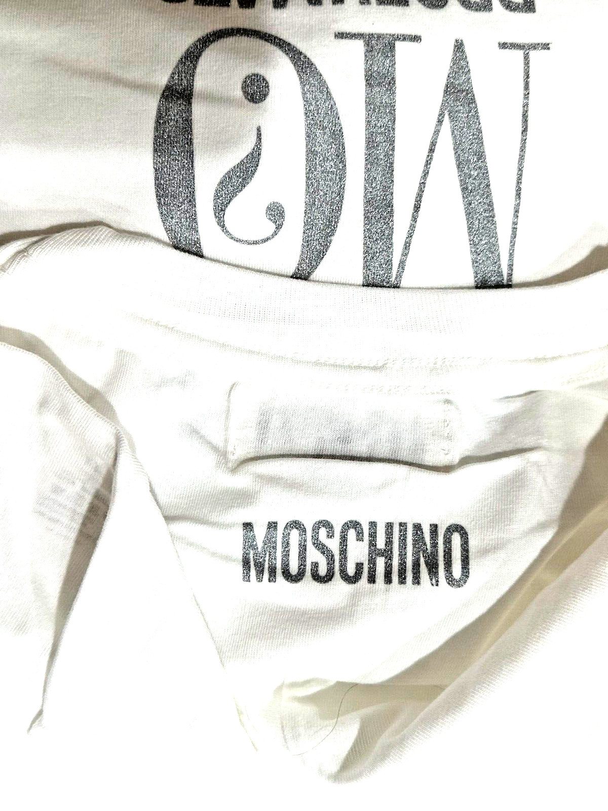 Moschino T Shirt 100% Cotton UO MO PROFUMATO MADE IN ITALY ONE SIZE