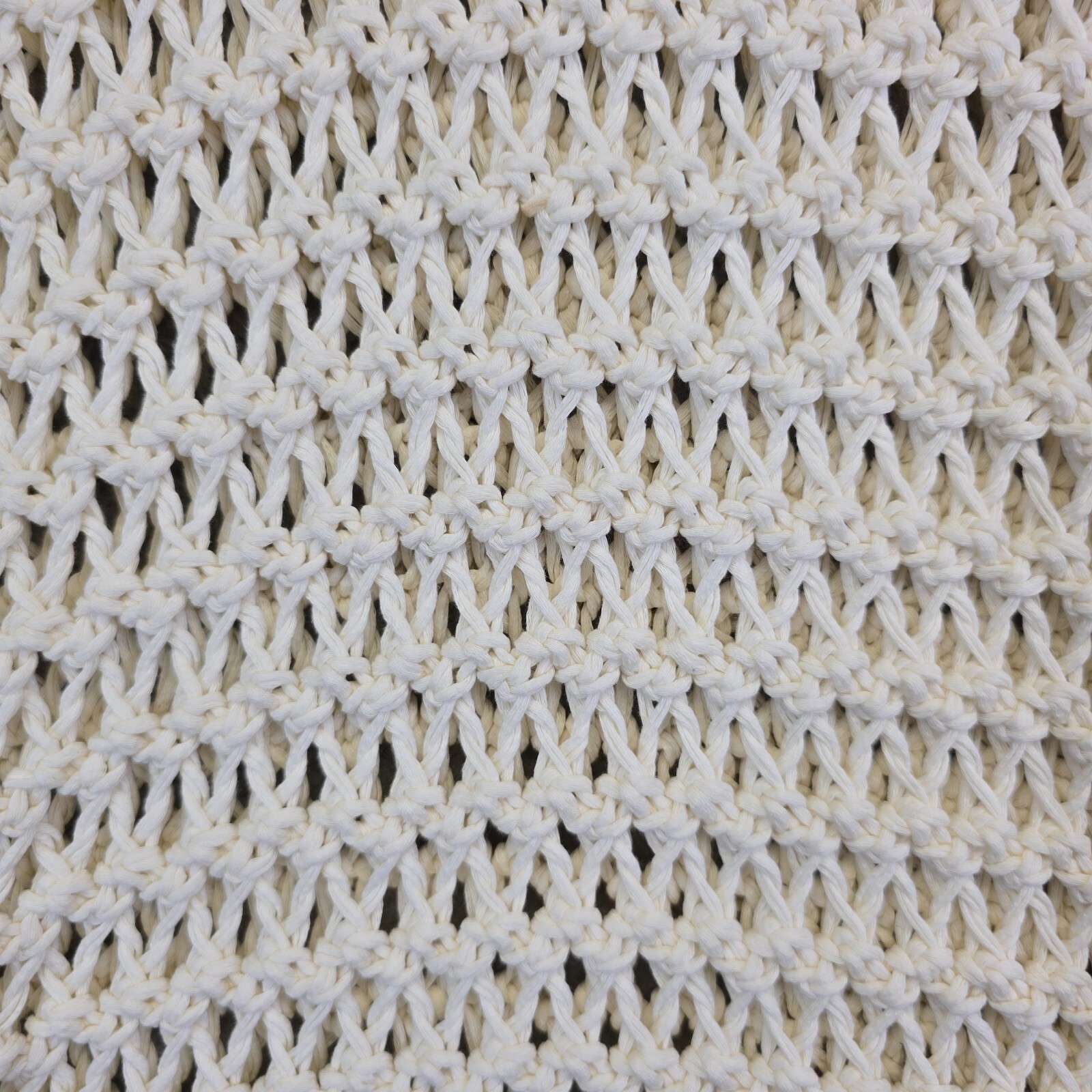 Tildon Crochet Top Womens M Knit Pullover Coastal Grandma Resort Beachy Festival