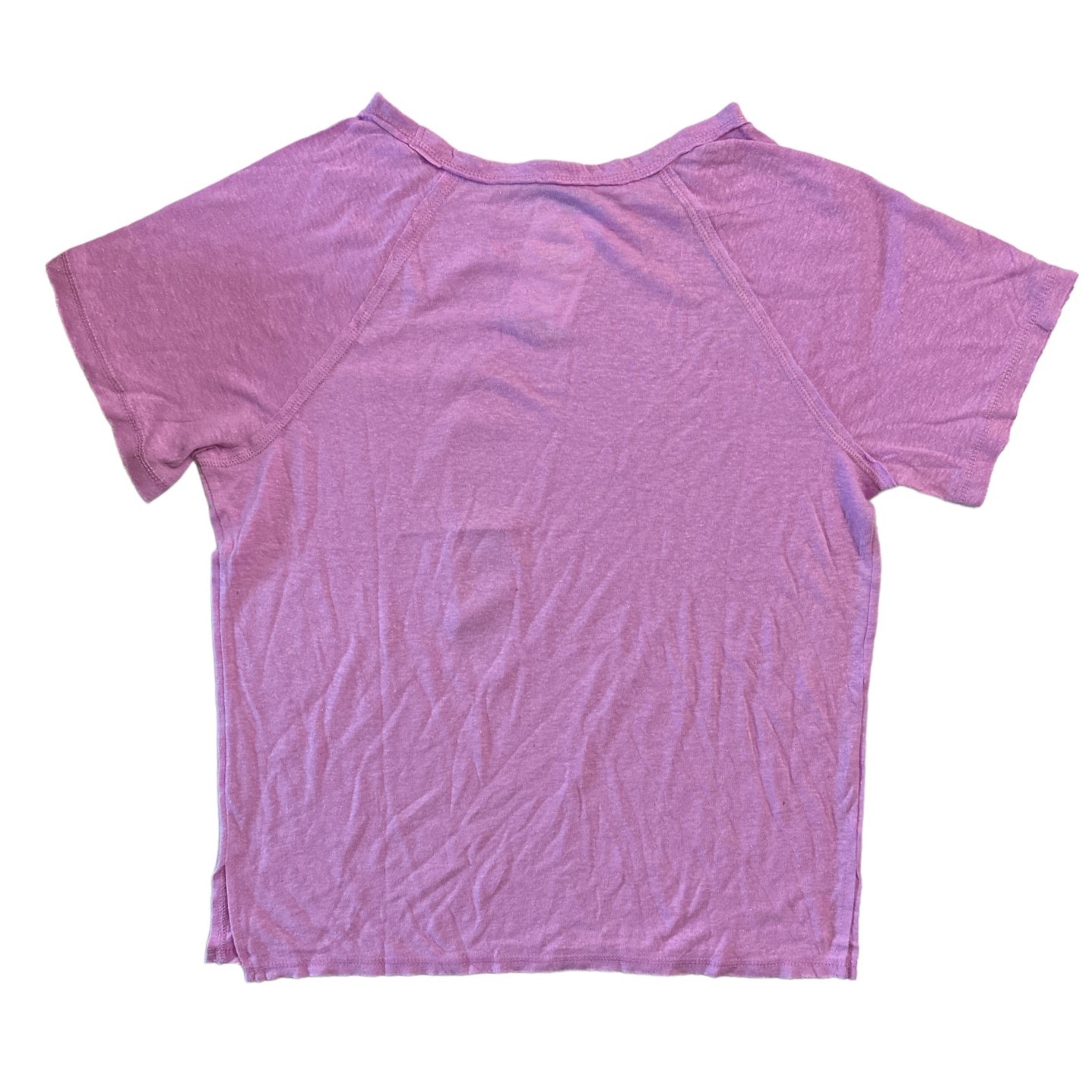 Member’s Mark Women’s Linen Blend Crew Neck Short Sleeve Pocket Tee