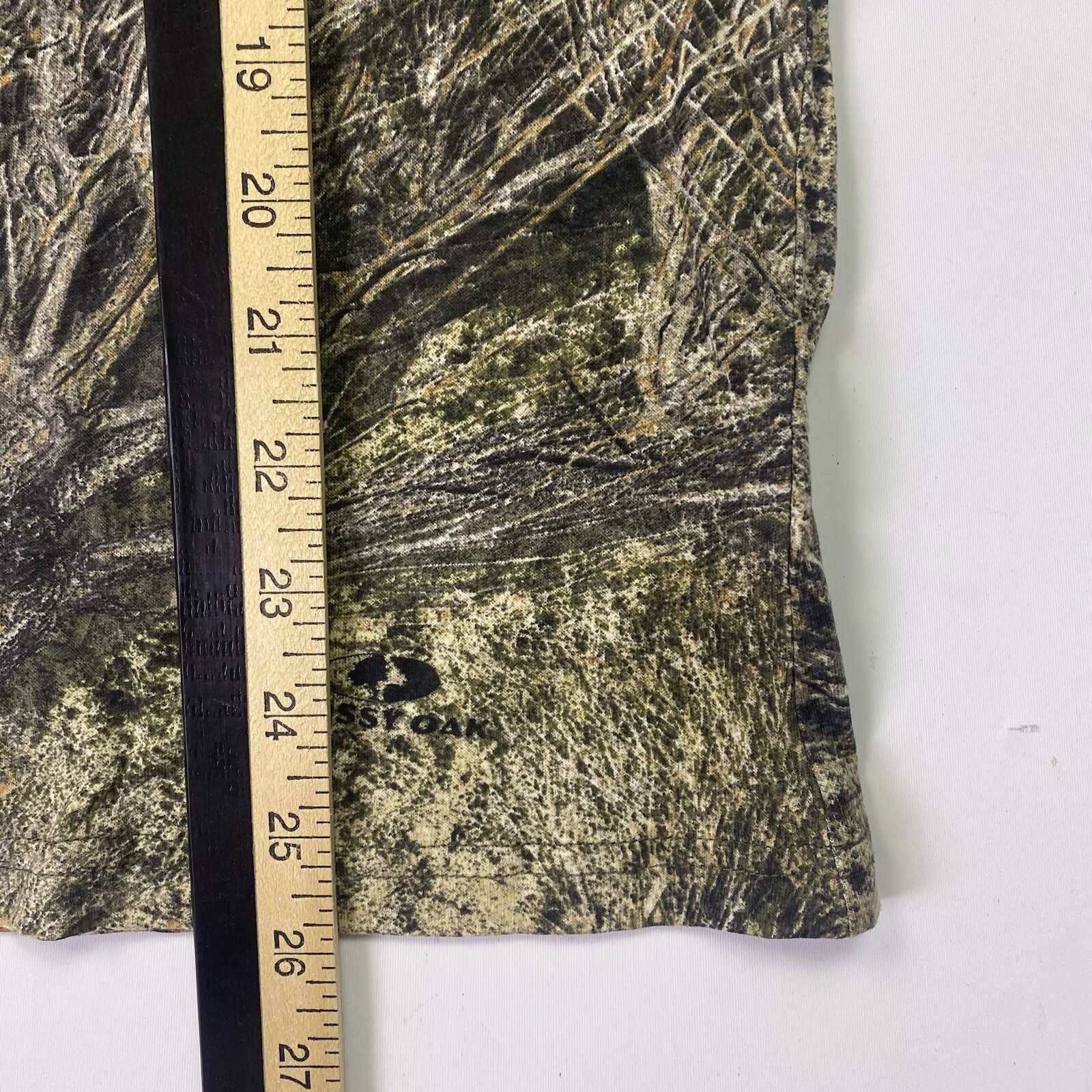 Magellan Mossy Oak Womens Small Long Sleeve Brush Camo Hunting Shirt Cotton