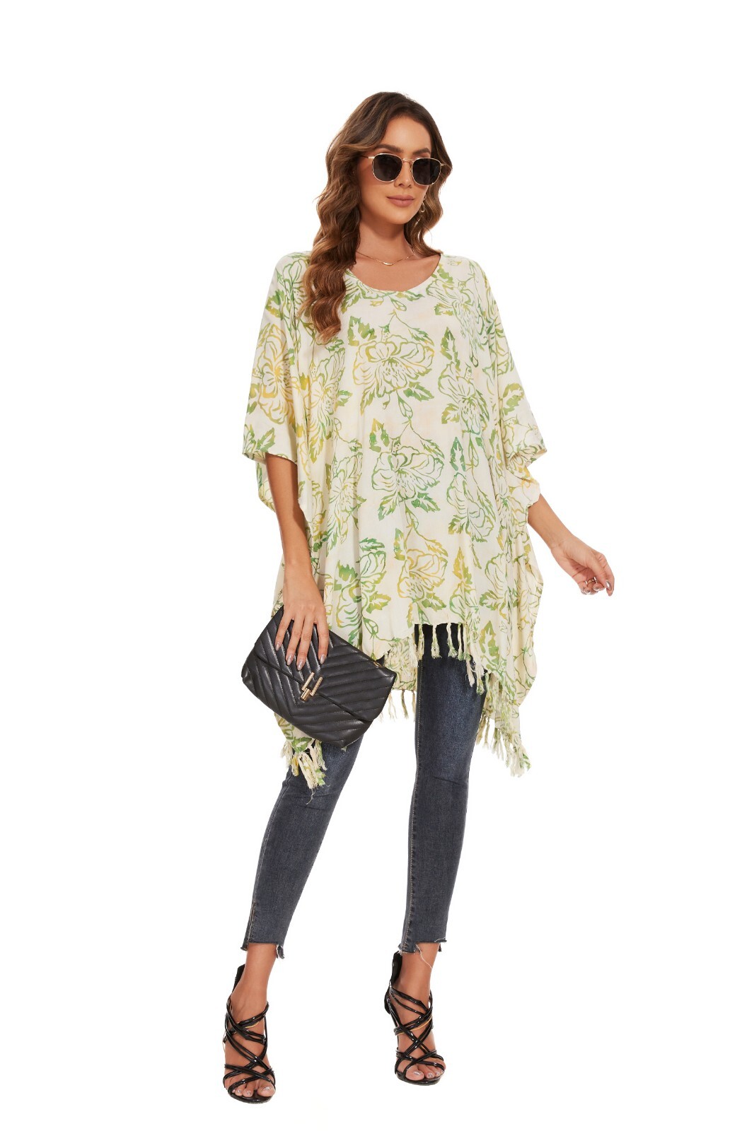 Beautybatik Boho HandMade Batik Caftan Women Tunic Top Blouse Plus Size XL to 4X