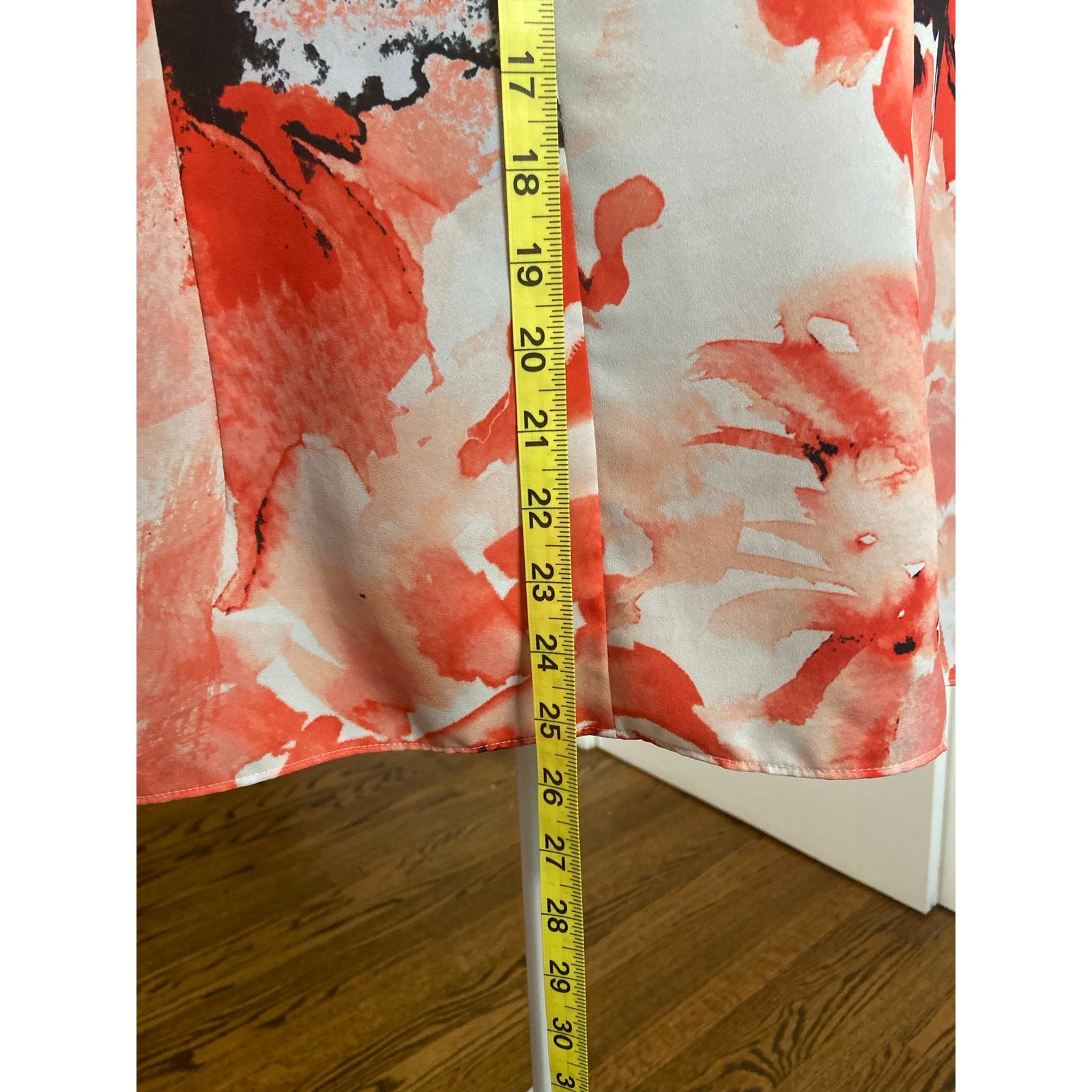 Alex Marie watercolor print loose cowl neck sleeveless blouse
