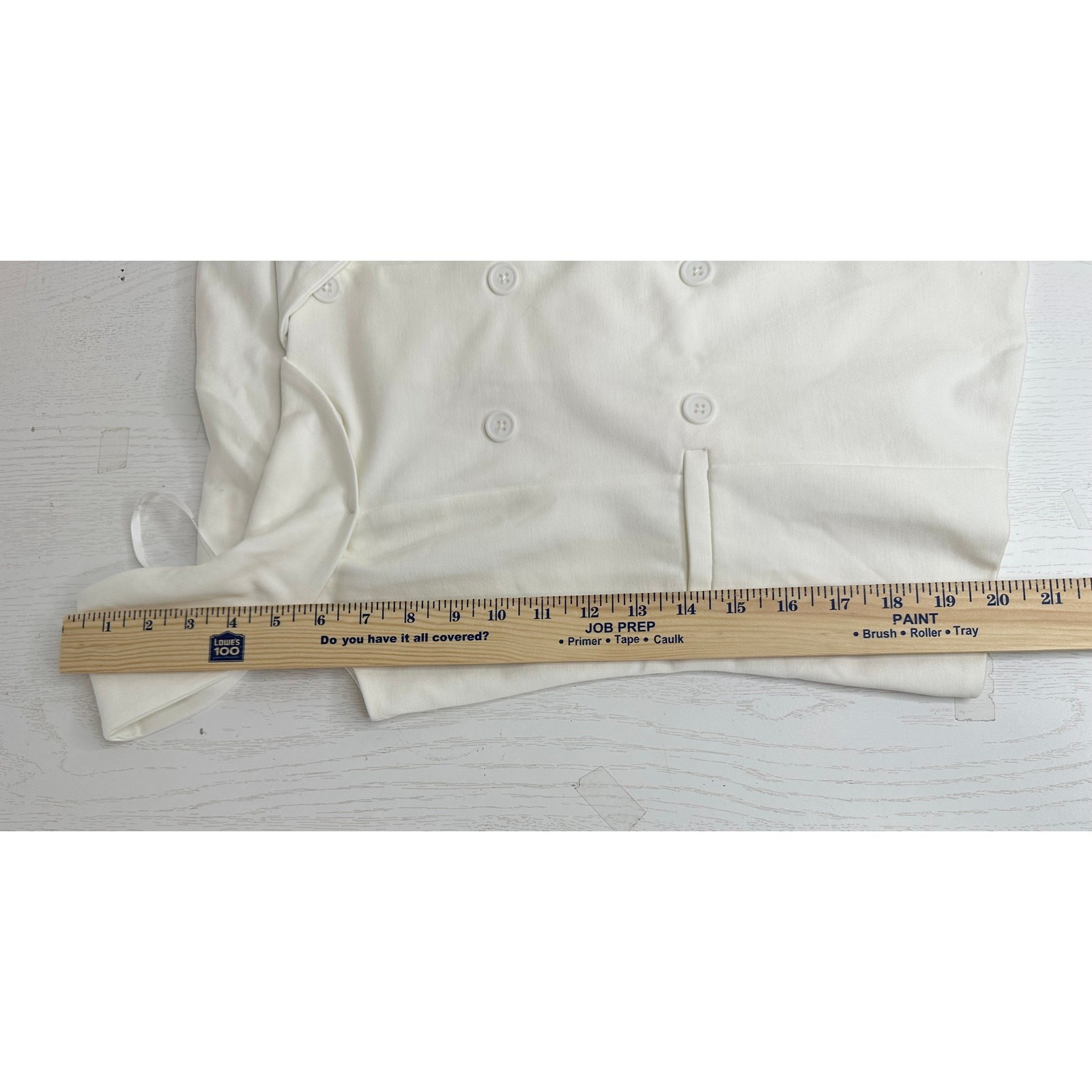 Lulus Vest Top Womens M Ivory Poised Mindset Off the Shoulder Button Front NWT