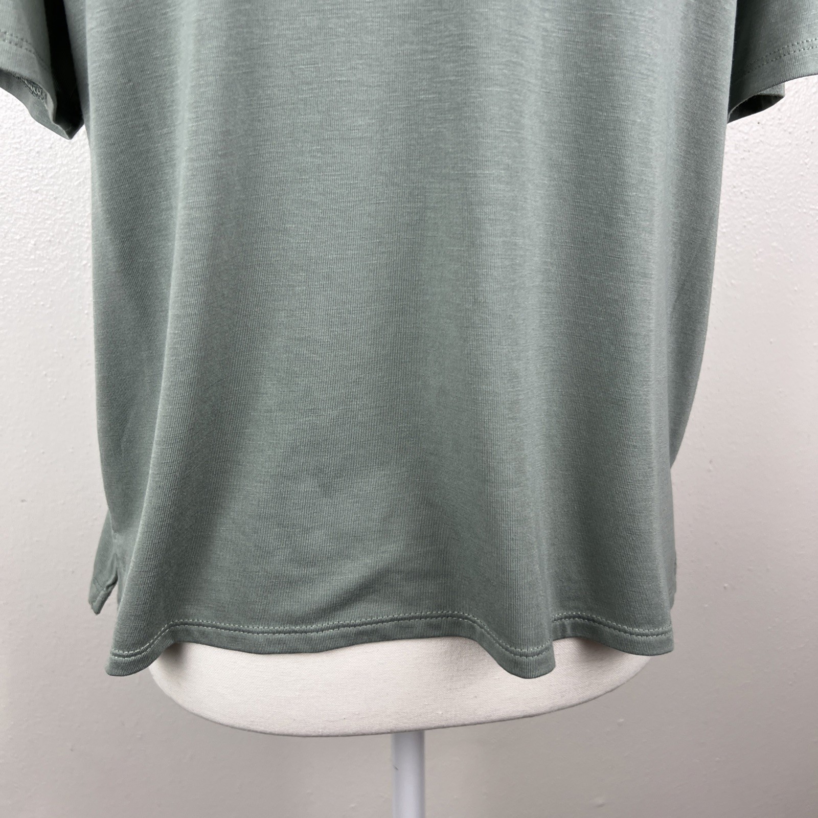 Auden Shirt Sleepwear Women Medium Green Short Sleeve Soft Knit Relaxed Lounge