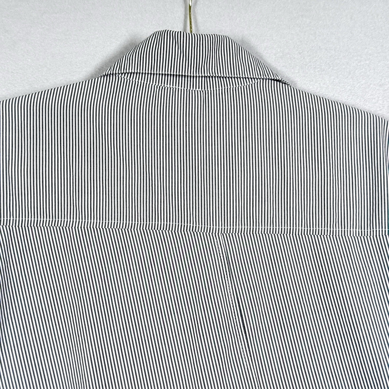 PLANET by Lauren G Top Womens 10 12 Striped Shirt Tunic Asymmetrical Lagenlook