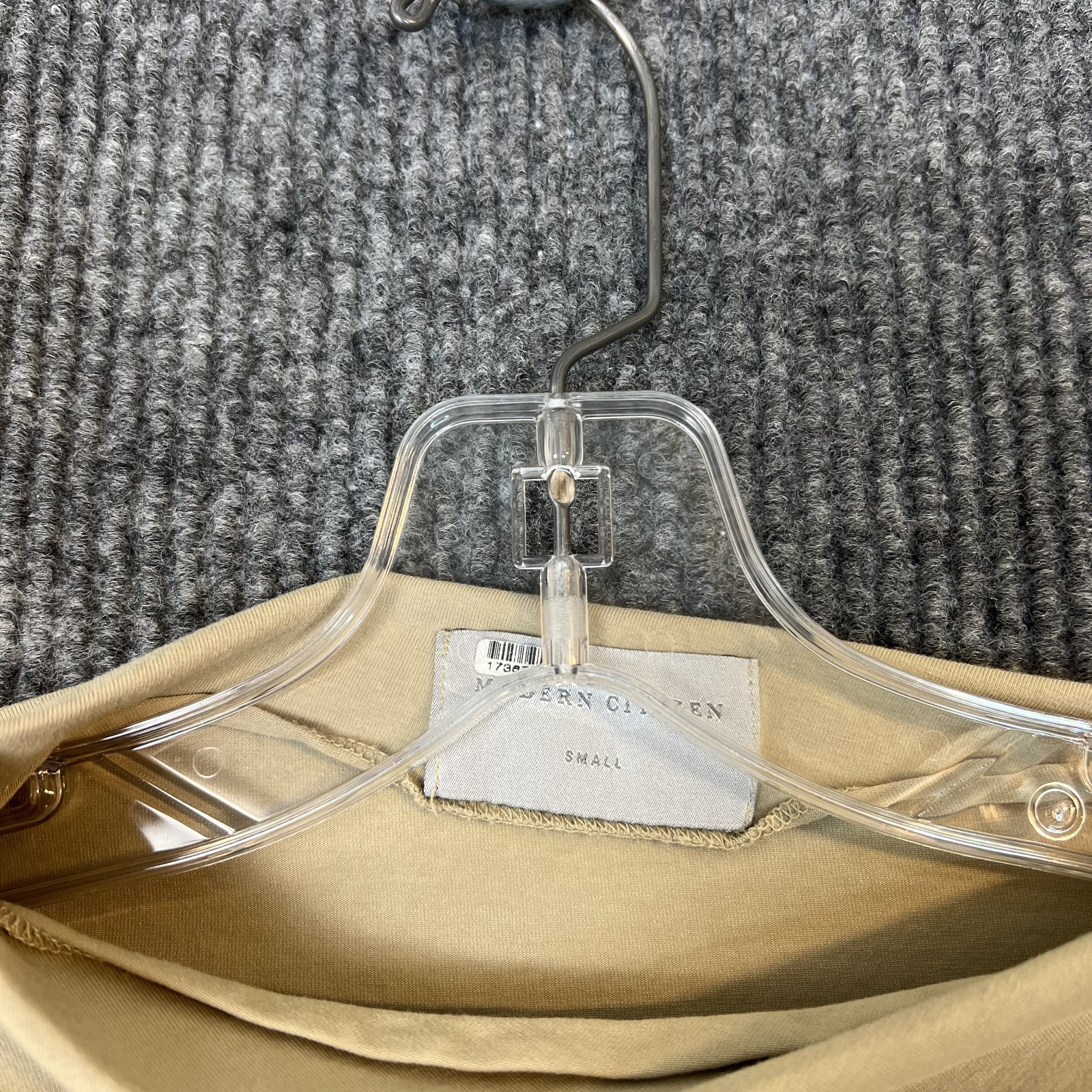 Modern Citizen Womens Kenny Blouse Size Small Beige Sleek Minimalist