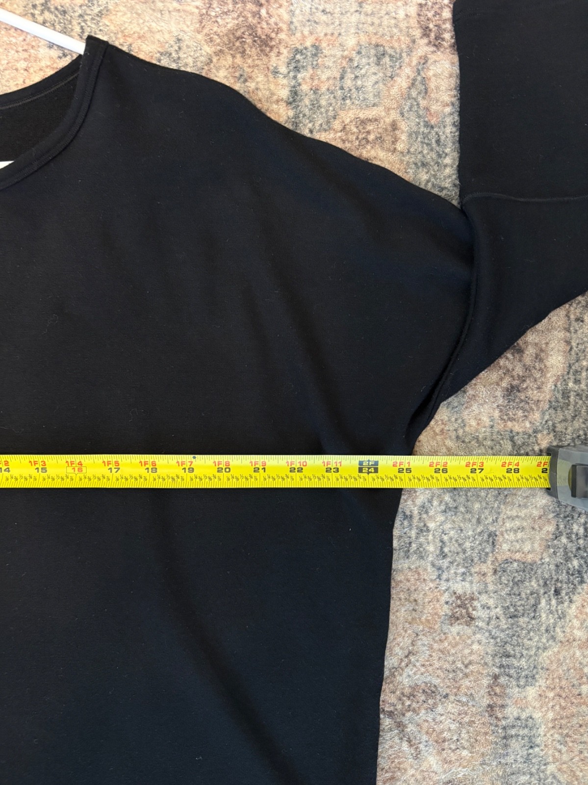 Spanx #50171R Women’s Dolman 3/4-Sleeve Perfect Length Shirt Top M Very Black