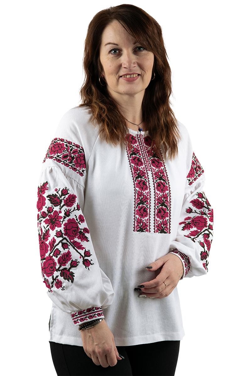 S, M, L, XL, 2XL, 3XL, 4 XL, Linen blouse Vyshyvanka, women’s embroidered shirt