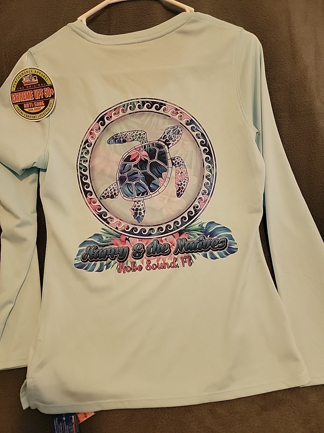 NWT Native Outfitters Performance Sun Shirt Women’s Anti Snag Baby Blue XS