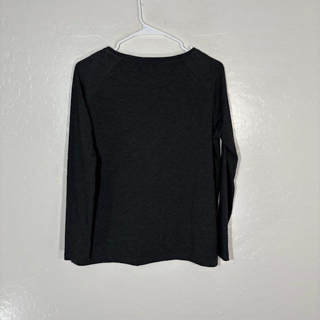 Free Fly Shirt Womens XS Charcoal Long Sleeve Bamboo Blend Raglan Stretch Soft