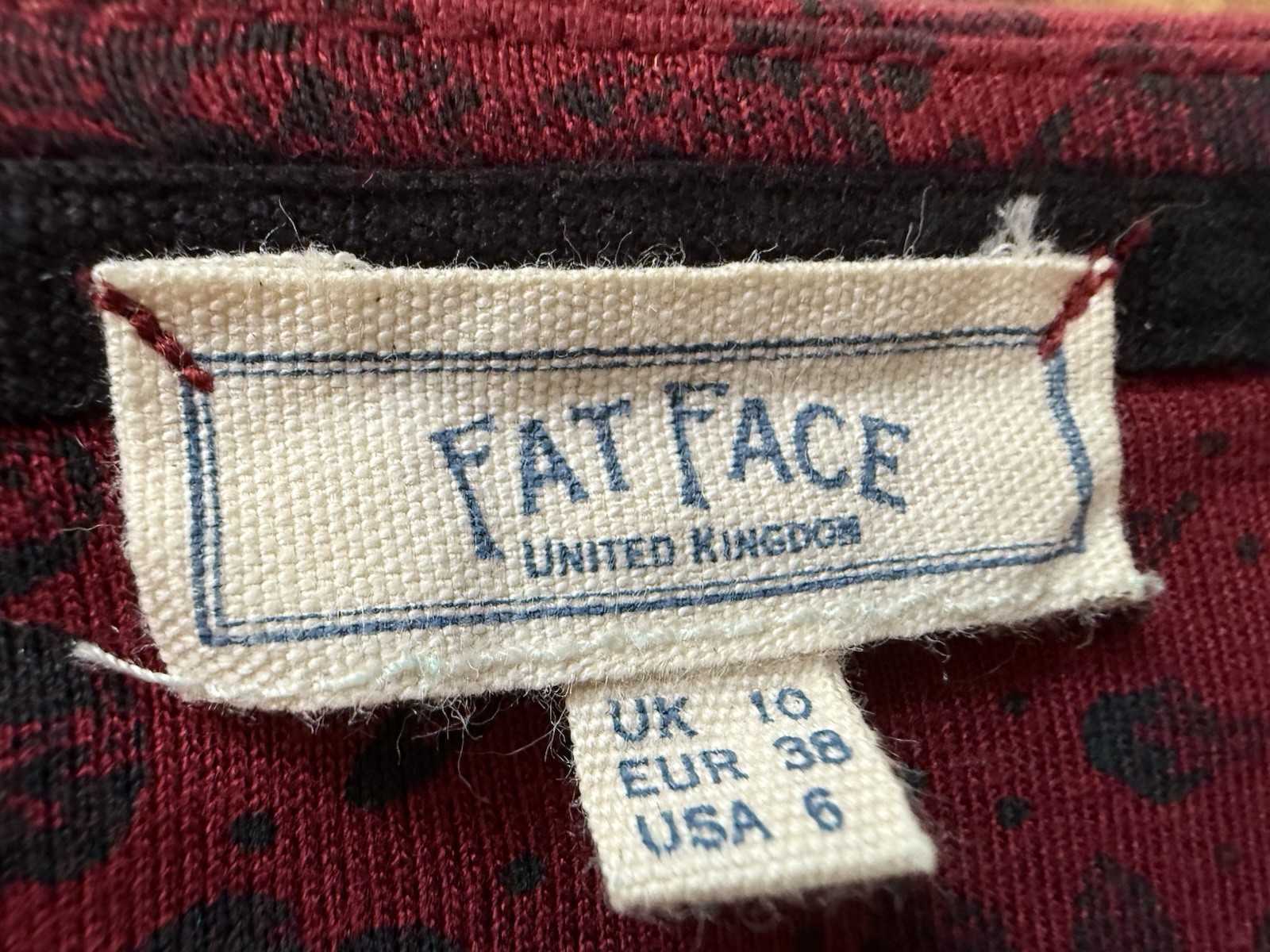 Fat Face Top 10 / 12 / 14 plus Pit To Pit 22 inches red colour