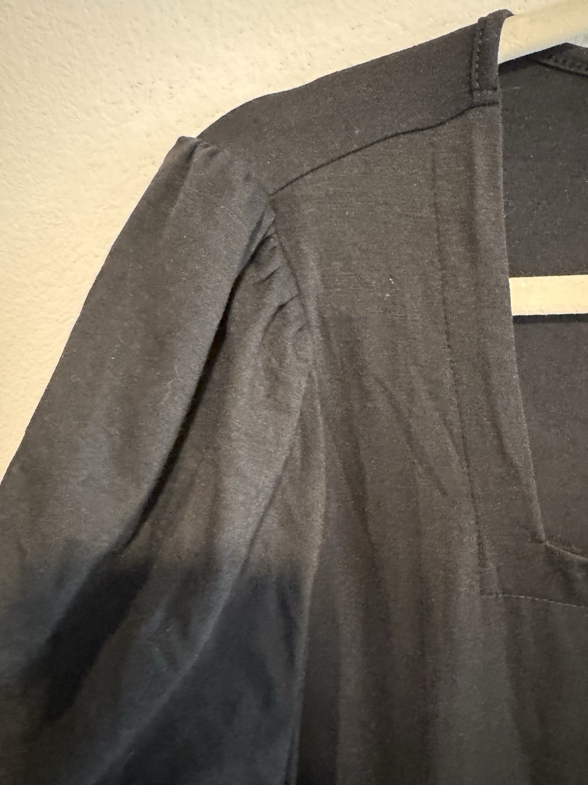 WIHOLL Women’s Black Shirt Top, Size XL, Square Neck