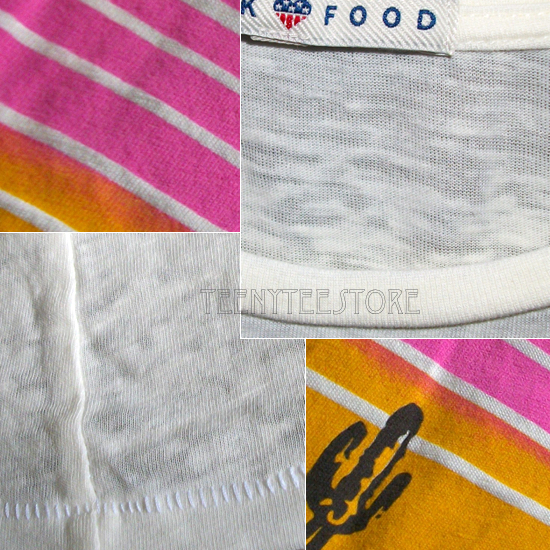 Junk Food Desert Dreams Part Burn-out Soft Tri-Blend Fabric Loose Fits T-shirt