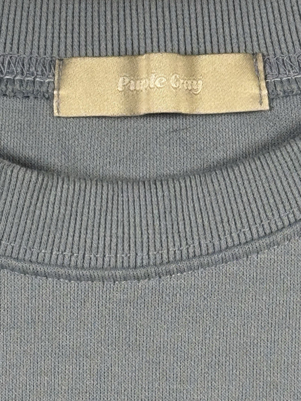 Purple Gray Womens M Blue Short Sleeve Sweatshirt Bear Logo Heavyweight Top