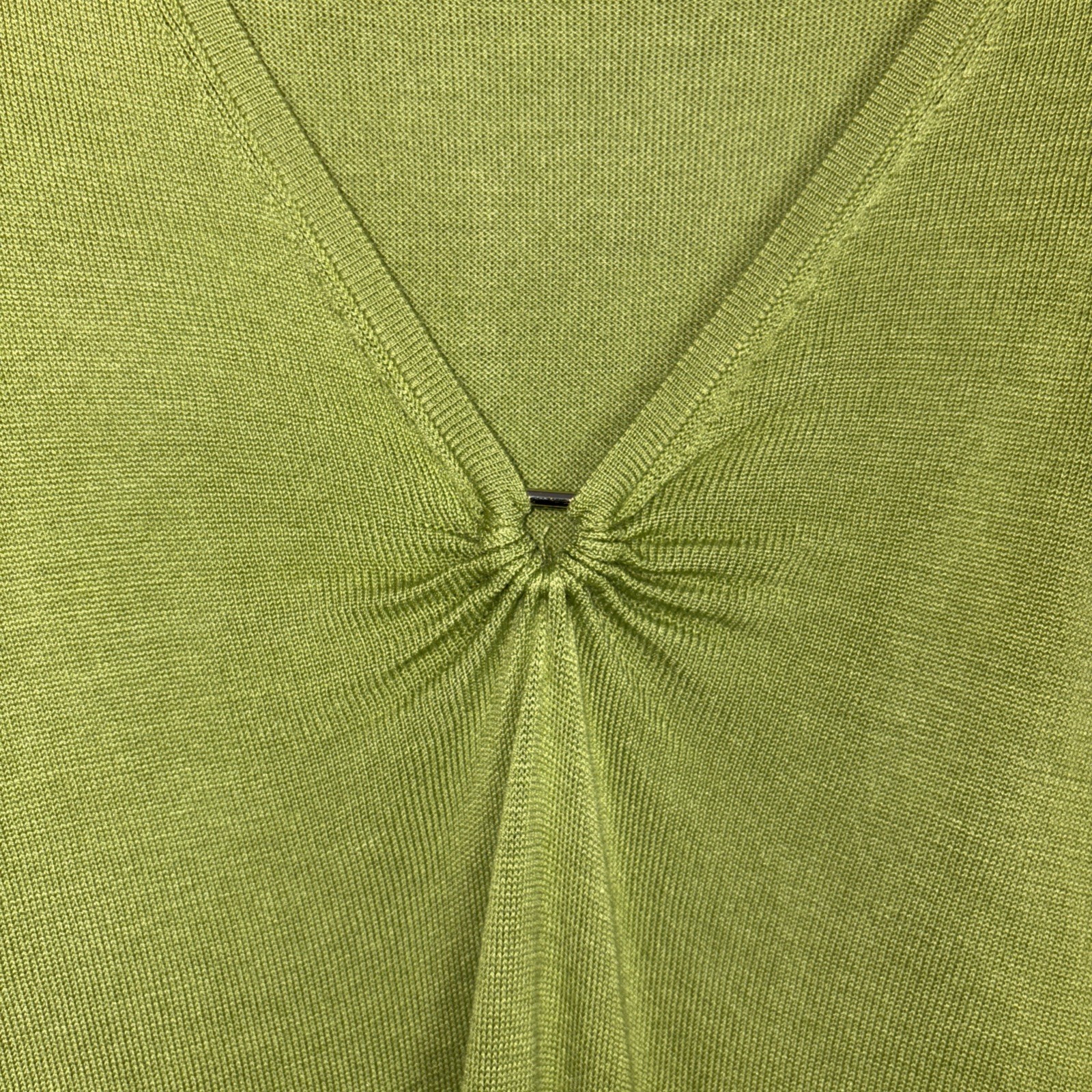 Judith Hart Top Womens 1X Green Silk Blend Knit Top