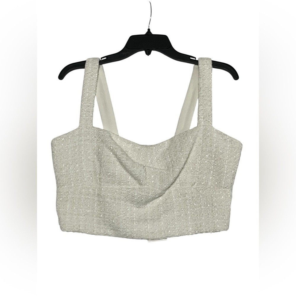 NWT A Loves A Tweed Cami Crop Top Size L