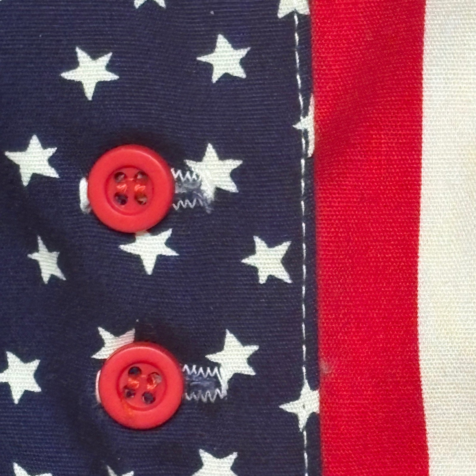 Vintage Roughrider CircleT American Flag Western Shirt Stars & Bars Patriotic 5