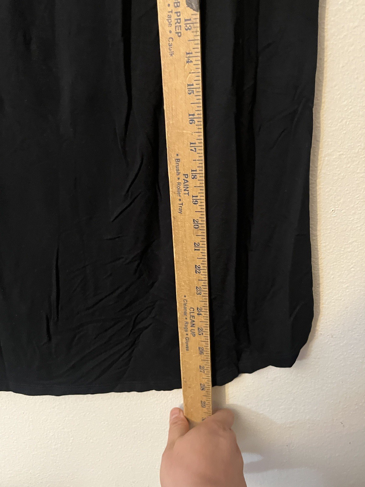 Cable & Gauge Cap Sleeve Henley V-Neck Tee Black Top Sz XL