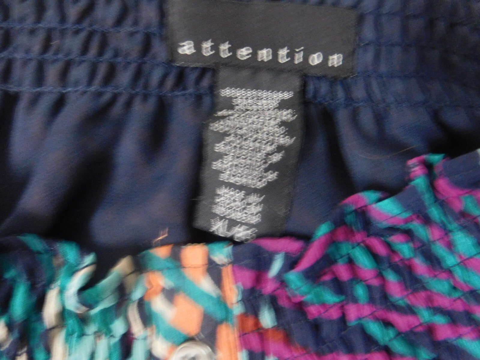 Attention Womens Blouse Extra Large pullover designer